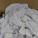 Trlyc Spandex Folding Chair Covers 150 Pcs Universal Dining Chair Cover Stretchy Slipcovers for Wedding Party Banquet Flat-Front Chair Covers (White)