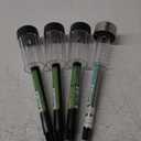 Crosslight Solar Powered Pathway Lights (4 Pack) - Stainless Steel Outdoor White LED Lights, Waterproof for Garden, Yard, Patio, Lawn, Walkway - Decorative Ground Stake Lighting | Bronze