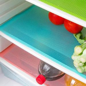 16Pcs Refrigerator Mats, Waterproof Non-Slip EVA Refrigerator Liner Pads Drawers Shelves Cabinets Storage Kitchen and Placemats-B-16-1