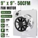 Upgrade 763RL B Unit, 763RLN Fan Motor S0503B000 Fit for Nut-one Bro-an 763RLN B 763RL/769RL A Unit 763RLN 763RLL 763RLN-R01, 769RF/769RL B Unit Fan Replacement, 9"x 9" 50CFM 2.0 Sone By Fetechmate