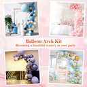 8ft Adjustable Balloon Arch Stand Bendable Balloon Arch Kit with Stand for Birthday, Wedding, White