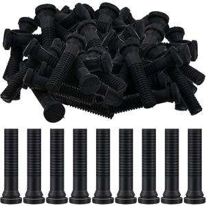 Frienda 150 Pcs Chicken Plucker Fingers for Machine Black Rubber Plucker Fingers Hair Removal Suit 3/4 Inch Holes for Chicken, Duck, Quail, Goose, Poultry Feather Plucking Attachment