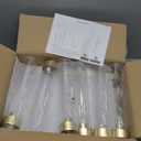 Vincidern 4pcs Gold Candelabra 3 Arm Taper Candle Holders with Acrylic Lampshade, 33.8'' Tall Candelabra Centerpiece for Table, Wedding, Party, Events Decorations, Candlestick Holders Fit LED Candles