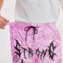QJQ Men's 2 in 1 Goth Graphic Drawstring Elastic Waist Shorts Summer Casual Workout Athletic Gym Track Shorts XXL