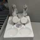 2025 Upgrade 4-Light Bathroom Light Fixtures, Black and Gold Bathroom Lights Over Mirror with Clear Glass Globe Shade, Vanity Lights for Bathroom Kitchen Living Room Hallway Cabinet Bedroom Porch