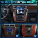 9.7inch Car Radio for Chevy Chevrolet Silverado GMC Sierra 2007 2008 2009 2010 2011 2012 2013 with Wireless Carplay Android Auto IPS Bluetooth Touchscreen Stereo GPS WiFi [2+32G]