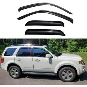 94059 4pc Window Wind Delfector, Outside Mount Tape-On Rain Deflector Guards Set, Window Visor fit for 2001-2012 Ford Escape 2008-2011 Mazda Tribute 2005-2011 Mercury Mariner