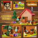 Star Farmhouse Building Blocks Set Toy, with Farm Facilities and Small Animal Figures, DIY Valley House Building Kit for Adults and Kids, Gift for Girls and Boys Ages 6 Plus