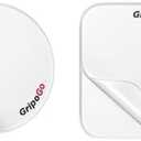 GripoGo Nano Adhesive Stickers (100pcs) - Heavy-Duty Double-Sided Clear Gel Mounting Pads - Washable, Reusable & Traceless Sticky Squares & Circles for Multi-Surface Use, Rug Grip, Wall & DIY Projects, Pack Of 2