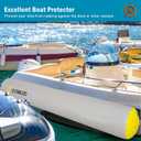 Inflatable Boat Fenders for Docking, Large Boat Bumpers for Docking, Heavy Duty Inflatable Dock Fender, Dock Bumper for Fishing Boats, Jet Skis, Yachts, Pontoon Boat, 10'x18"