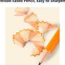 Wood-Cased #2 Pencils, Pre-sharpened pencil with Eraser Top, #2 HB Pencils, 50 Count, Yellow