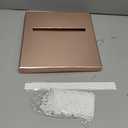 Rose Gold Card Box for Party, Large 10 Box for Wedding Reception, Birthday, Sweet 16, Quinceanera, Graduation, Baby & Bridal Shower, Retirement, Money Basket, Pink Envelope Holder with Slot