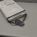 INOVADAY 100% Blackout Curtains for Bedroom, Black Out Curtains 96 Inch Long, Clip Rings Linen Blackout Drapes, Thermal Insulated Room Darkening for Living Room, 2 Panels - Beige, W50xL96