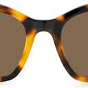 Polaroid womens Pld 4110/S/X Rectangular Sunglasses (Havana/Polarized Copper)