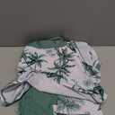 Girls Swimsuit Long Sleeve Swim Shirt 3 Piece Rash Guard for Girls Bathing Suit with Boyshorts (5-6 Years, White Palm)