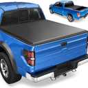 Soft Roll-up Truck Bed Tonneau Cover for 2017-2024 Nissan Titan, Without Titan Box, Fleetside 6.5 ft 78.7 in Bed
