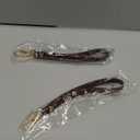 Yayatty 2 PCS Leather Wristlet Strap, 20cm/7.87" Long Wrist Lanyard, Keychain Hand Strap for Wallet Purse Clutch, Keychain Bag DIY (Gold Black)