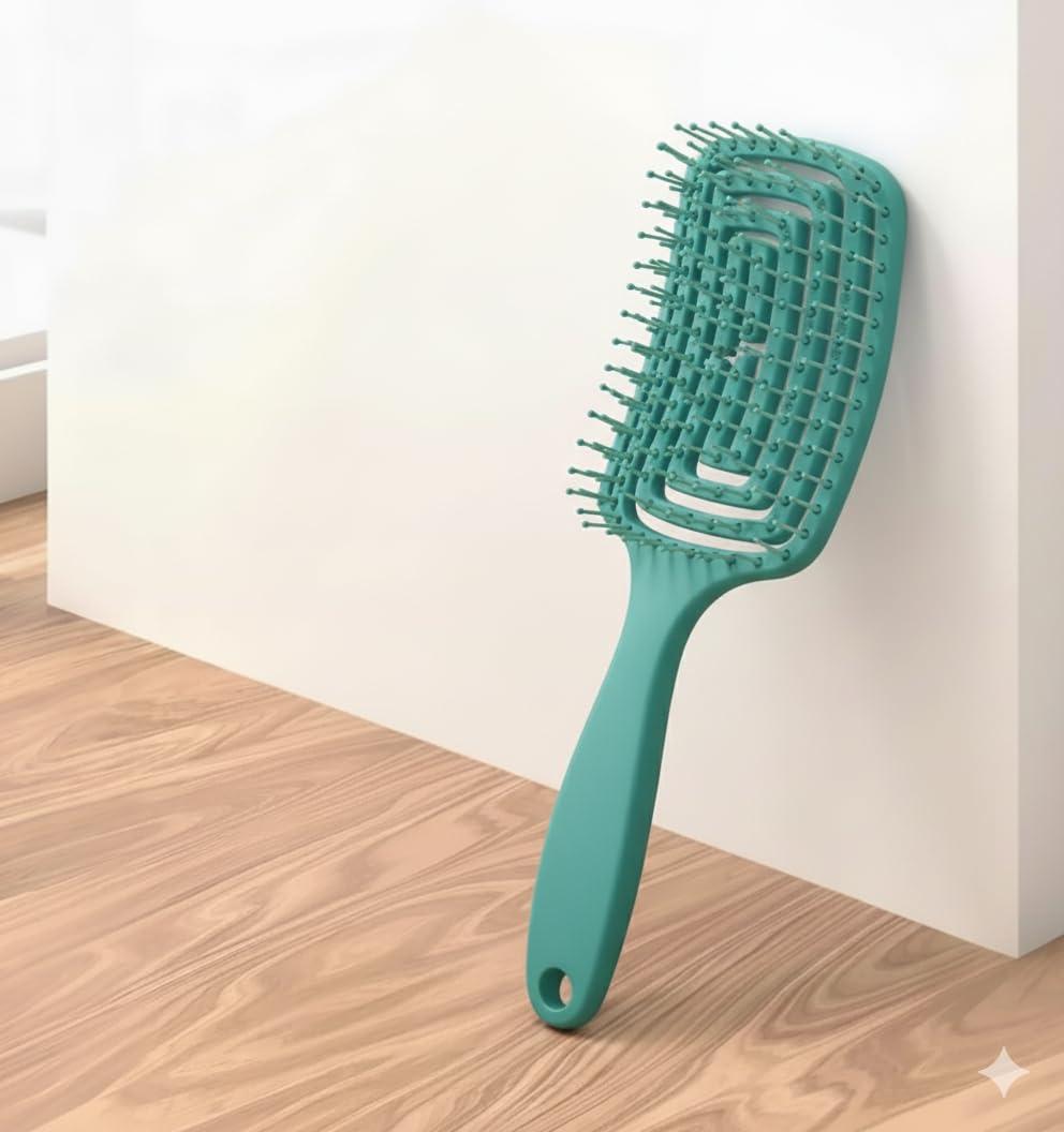 Hair Brush, Professional Curved Vented for Faster Blow Drying, Detangles Wet or Dry Curly, Thick, Straight Hair, Women, Men