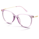 Gaoye Blue Light Blocking Glasses - Trending Round TR90 Frames, Metal Arms, UV400 Protection - Matching Soft Case