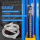 JSJ5-04-00CH Lift Equalizer Cable 389 Compatible with Challenger Lift E10 LE10 VLE10,Quality Lift EQ10,Replacement Car Hoist Galvanized Steel Wire Rope 2 Sets