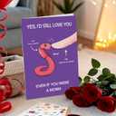 5 x Beixian Funny Valentines Day Card for Him Her, Unique Valentine's Card Gifts for Husband Wife, Happy Anniversary/Bday Gifts for Women Men Boyfriend Girlfriend (BX319)