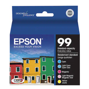 Epson 99 Ink Cartridge MultiPack - Includes Cyan, Magenta, Yellow, Light Cyan and Light Magenta (T099920)