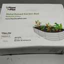 Plant & Plot Galvanized Raised Garden Beds Outdoor // 8×4×1 ft (2-Pack) Planter Raised Beds for Gardening, Vegetables, Flowers // Large Metal Garden Box // Patented Tool-Free Design (Black)