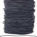 AIWOQI Rubber Bands 300Pcs 4.8inch Big Black Stretchy Elastic Long Rubber Band for Balloon Arches DIY Wedding Birthday Rubber Bands School Office Supplies File Folders Litter Box (4 4/5" x 1/16")