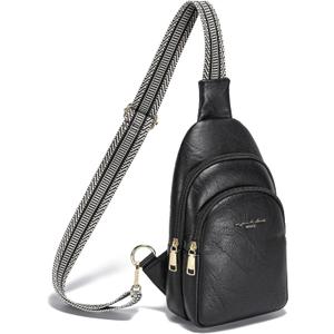 INICAT Small Crossbody Sling Bags Faux Leather Fanny Packs Purses for Women Everyday & Travel