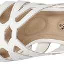 Easy Street Women's Jetty Heeled Sandal (White, 6)