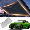 Windshield Sun Shade for Honda Civic Front Window Shades Cover for 2007-2024 2025 2026 Civic Windshield Sun Visor Protector Car Accessories