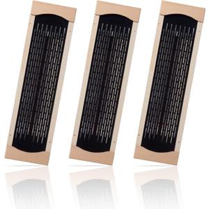 3Pcs Full Far Infrared Carbon Fiber Glass Red Light Heater Tube, Infrared Sauna Heater Tube Sauna Accessories, 110V Heater, Infrared Suana Heating Tube for Wooden Indoor/Outdoor Sauna (110V)