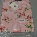 SSLR Pack Hawaiian Shirt for Men Flamingo Short Sleeve Casual Button Down Shirts Summer Beach Shirt (Pink, XL)