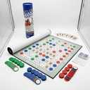 Giant SEQUENCE Board Game – Oversized 27” x 32” Cushioned Roll-Out Game Mat with Cards & Large Marker Chips – Fun Family Strategy Game for Kids & Adults