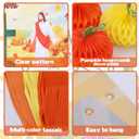 Rainmae Christian Fall Trunk or Treat Car Decorations Kit Include 72.8" x 43.3" Fall for Jesus Backdrop, Paper Tassels, Honeycomb Pumpkins, Orange Balloons for SUV Archway Garage RV Door Decor