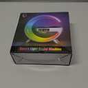 XCDIFA Mini LED Table Lamp with 4-in-1 Wireless Charger, Night Light, Sunrise Alarm Clock, Bluetooth Speaker, Smart Atmosphere Table Lamp for Bedroom, Office, Home Decor (Black)