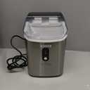 Kismile Nugget Ice Makers Countertop, 35Lbs/24H, Portable Sonic Ice Machine with Self-Cleaning/One-Click Operation for Home/Office(Stainless Steel Silver)