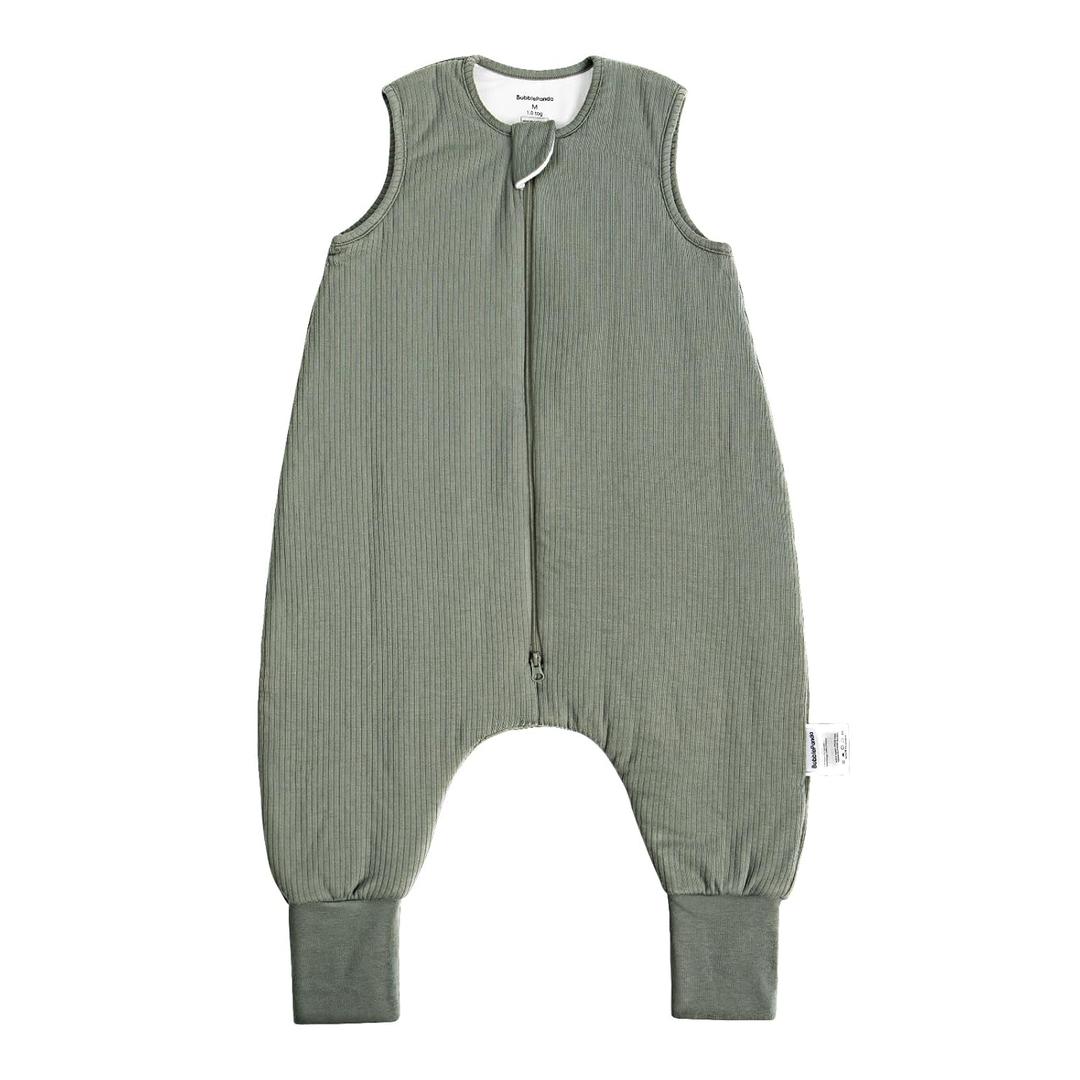 Rayon Made from Bamboo Toddler Sleep Sack with Feet 3t-4t 1.0 Tog Breathable Sleep Sack 36-48 Months Ultra Soft Baby Wearable Blanket with Legs Unisex Sleeping Bag with 2-Way Zipper (Olive Drab) XL