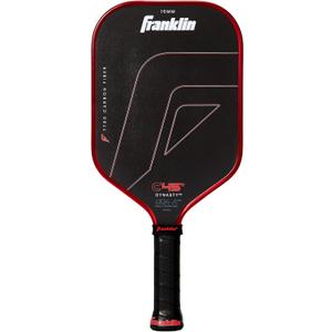 Franklin Sports PRO Pickleball Paddles  C45 Carbon Fiber Series - Official USAP + UPA Approved  Pro Player Design (16 mm, Dynasty |Electric Red)
