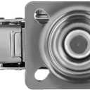 12 Pack 3" Swivel Caster Wheels with Double Brake Non Skid No Mark With Brake