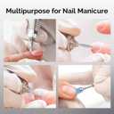 MelodySusie 10pcs Nail Drill Bits Set, 3/32 Inch Diamond Cuticle Nail Bits Kit for Nail Drill E-File, Manicure Pedicure Remover Tools for Acrylic Gel Nails, Salon Home Nail Care Supplies, Silver