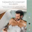 BADESOFA Luxury Bath Pillow M - Lusciously Soft & Comfortable Tub Pillow for Bathtub - Washable & Quick-Drying Bath Back Pillow - Non-Slip Full Body Tub Pillow - Luxury Spa Cushion in Green