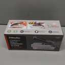 Mueller Vegetable Chopper Mandoline Slicer, Food Veggie Chopper, Cheese Grater, Onion Vegetable Cutter with Container, Dicer, Kitchen Gadgets & Essentials, White Sand/Grey (6 blade)