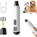 Dog Nail Grinder with Dual LED Light & 5 Speeds, Professional Pet Nail Trimmer for Dogs & Cats, Quiet Electric Pet Nail File for Calm Grooming, USB Rechargeable (5-Speed Precision)