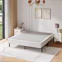 Queen Box Spring 5 Inch, 3500 lbs Capacity, Metal Bed Base Size, Low Profile Mattress Foundation with Fabric Cover, Easy Assembly, Heavy Duty