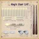 Homemory Hanging 20 Pcs Floating Candles with 2 Wand Remote and String, Flying Flameless LED Taper Candles Warm White Light, Battery Operated Window Candle for Halloween Christmas Party