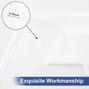 Homing 2 Pack 6 Foot Rectangle Elastic Fitted Tablecloth, Waterproof Fabric Table Cover, Washable Polyester Table Cloth for Picnic, Camping, Outdoor (White, 30" x 72")
