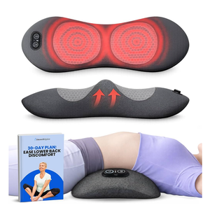 SmoothSpine Triple Fusion Back Massager - The Official Smooth Spine Massager with Heat - Design to Support Lower Back Comfort, Relaxation Device for Home Use (Triple Fusion Back Massager)