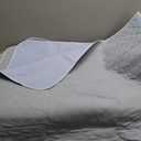 Highly Absorbent Incontinence Bed Pads, Anti Slip Reusable Underpads, Washable Waterproof Positioning Bed Pads for Adults, Elderly, Pets, Blue Grey, 39"x59"