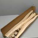 Pinkunn Moses Basket Stand Rocking Moses Basket Rocker Stand Adjustable Wooden Bassinet Stand with Wheels for Newborn, Basket is Not Included(Wood Color, 31.5 x 15.75 x 18.9 Inch)